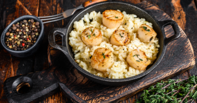 Recette de risotto crémeux aux noix de Saint-Jacques