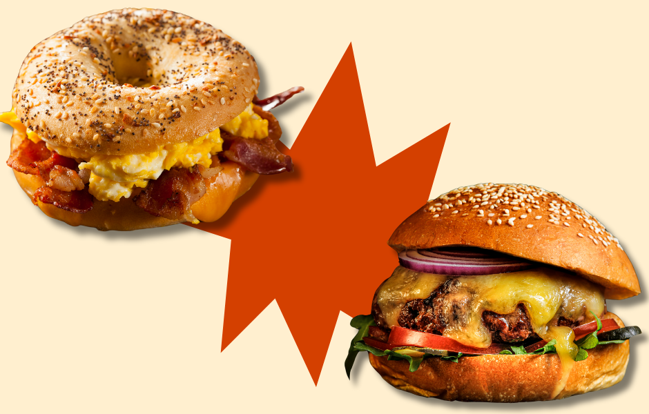bagel vs burger