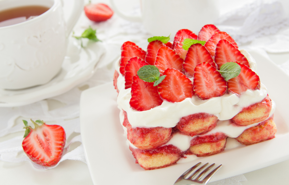 Le délicieux tiramisu aux fraises