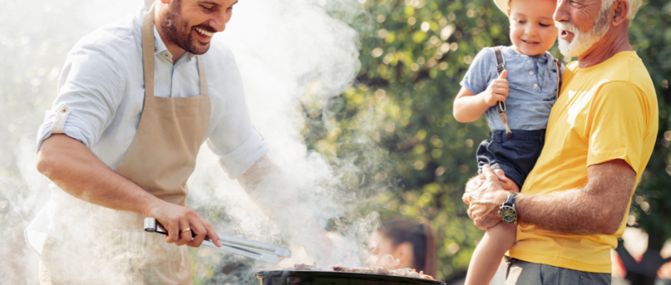 Barbecue en famille