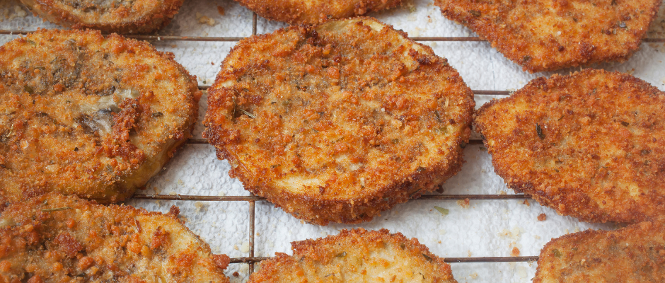Aubergines à la milanaises